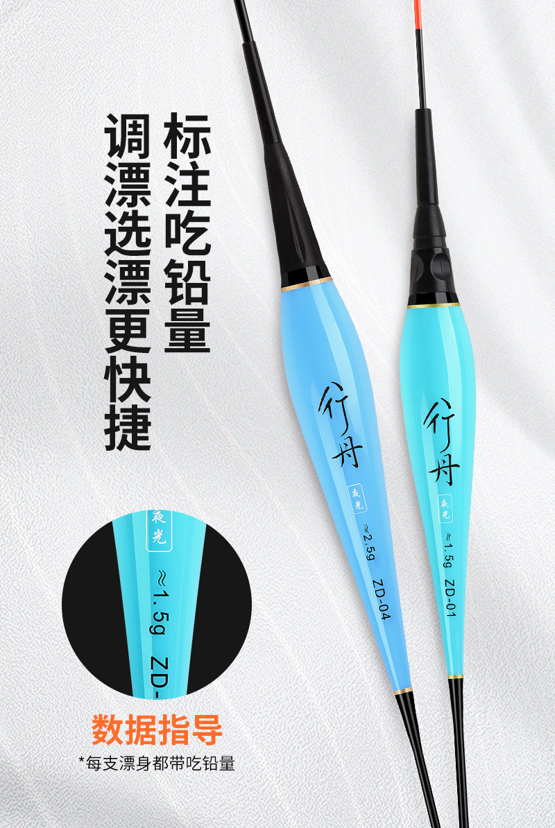 Luminous float bite hook color-changing float large object electronic float night fishing carp float super bright intelligent alarm fishing gear hard tail pic 22