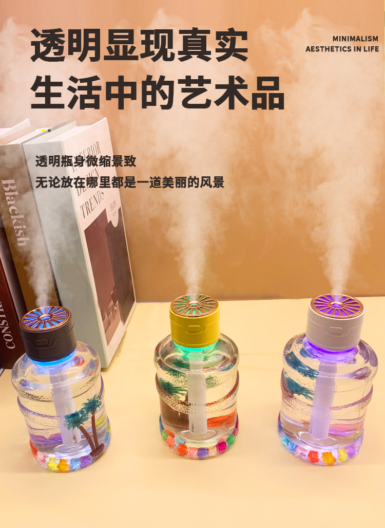 无雾加湿器蓝牙音响助眠白噪音播放器车载香薰150ml加湿器详情5