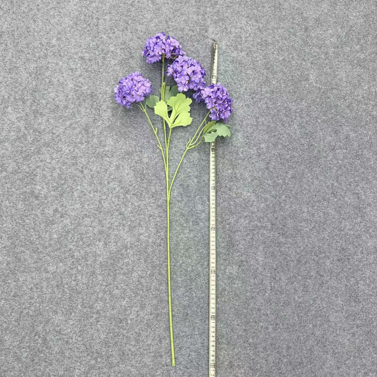 梦幻4头绣球仿真花婚庆婚礼堂布景插花家居假花批发多头仿真绣球详情4