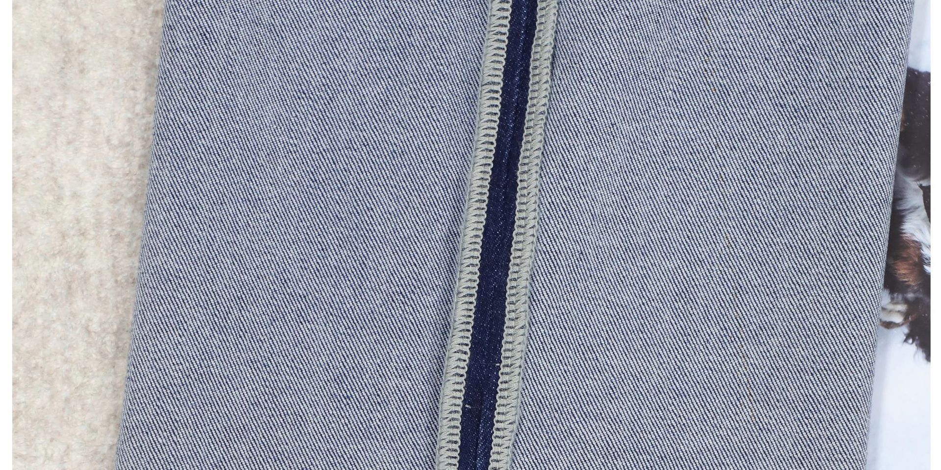 C brand straight-leg jeans for women, blue, versatile, fitted, high-waisted, flared nine-inch trousers for women 2026 early Spring pic 25