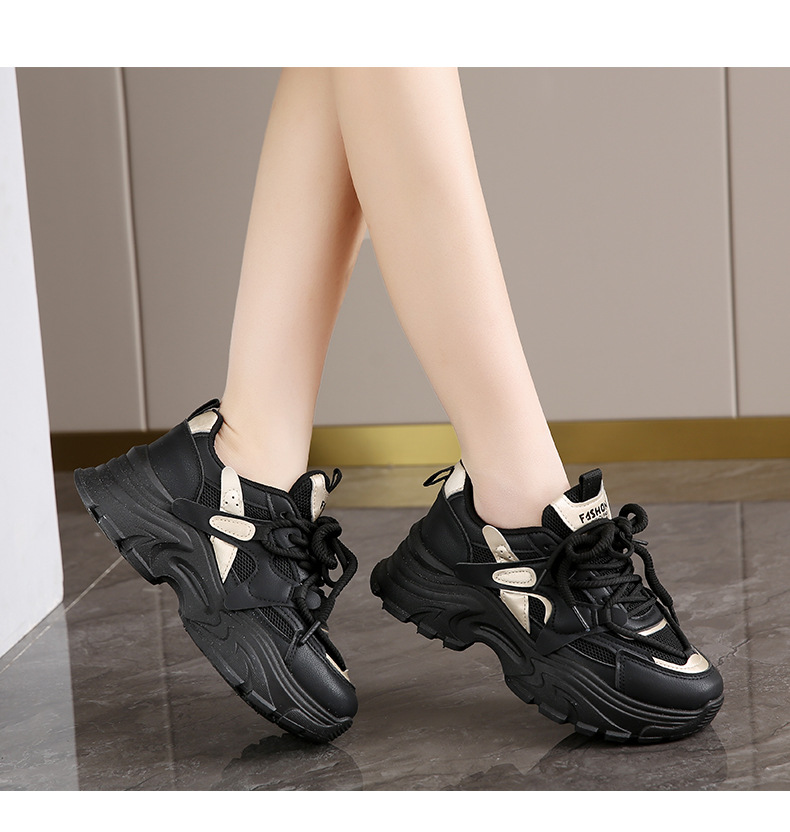 高级感莆田老爹鞋女2024年新款春夏透气显脚小码34软底运动跑步鞋详情14