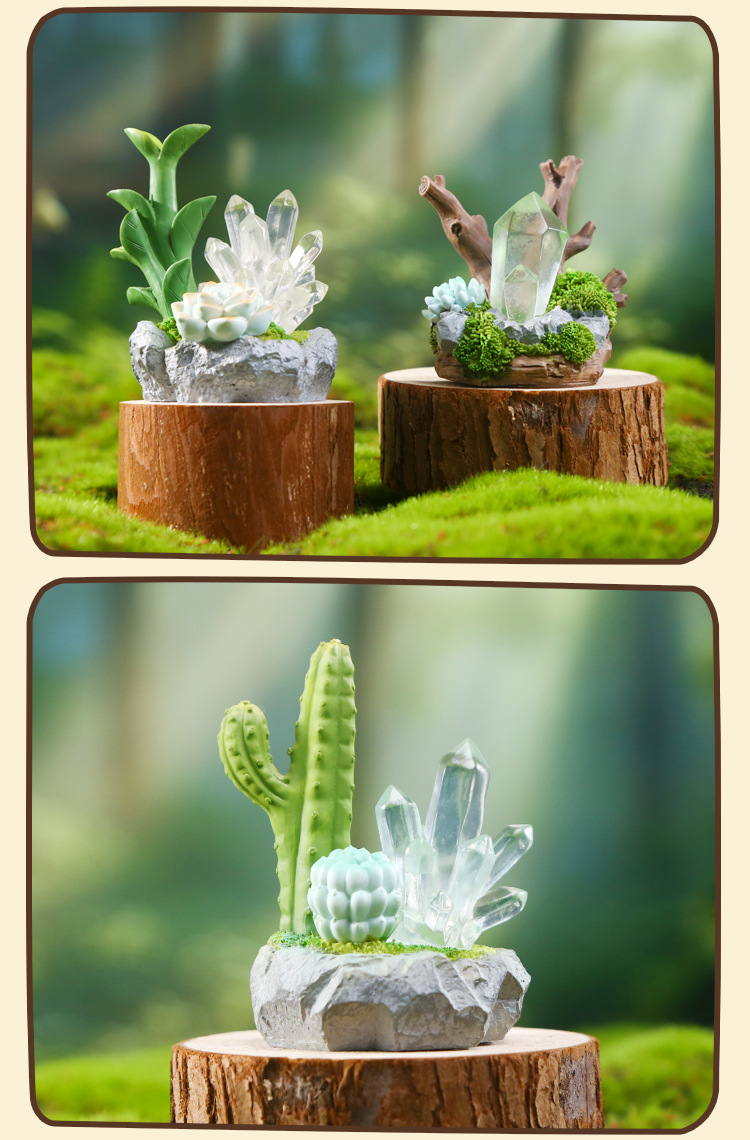 Crystal Story Blind box Creative design: Crystal illuminated table ornaments in various styles, exquisite crystal blind box wholesale pic 8