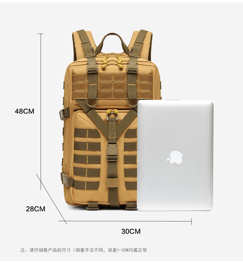 跨境战术包野外露营包登山包迷彩双肩包大容量高级感户外徒步背包详情2