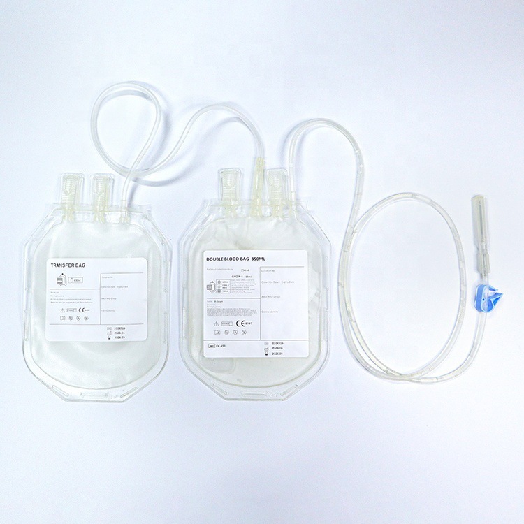 Cross-border exclusive disposable double blood transfusion bags 250/350/450ml medical sterilized blood transfer blood transfusion bags pic 11