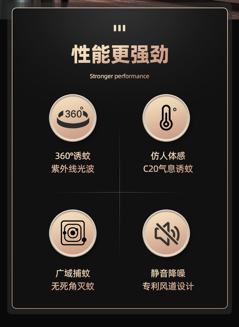 2024新款LED紫光灯户外电击式灭蝇驱蚊器可手提灭蚊器跨境批发详情2