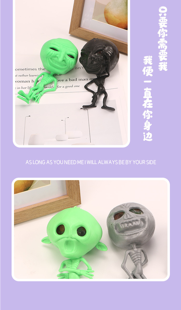New, unique and hot-selling stress-relieving toys: Skull Grape Ball Squeeze toys are in stock and available for direct sale pic 6