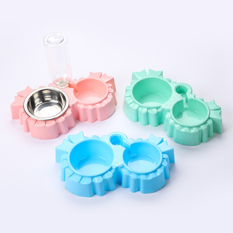 Pet feeding bowl, pet stainless steel bowl, cat and dog food basin, pet dog bowl, pet cat and dog automatic water dispenser pic 2