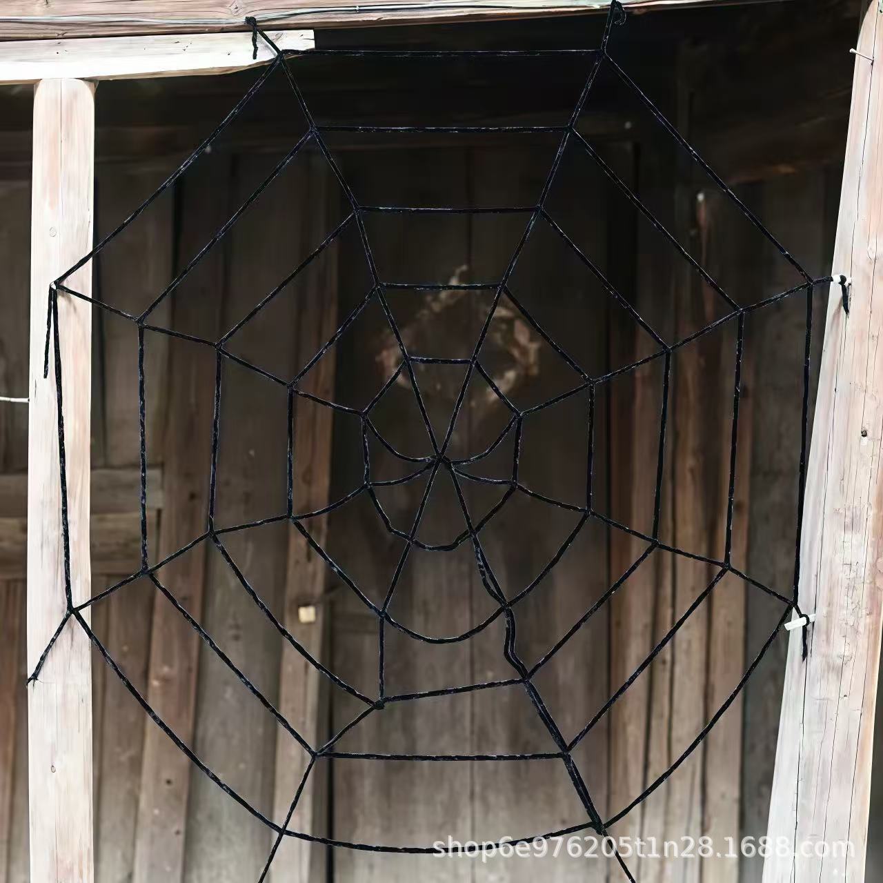 万圣节道具鬼节鬼屋蜘蛛网蜘蛛丝酒吧场景布置跨境热销绒布详情3