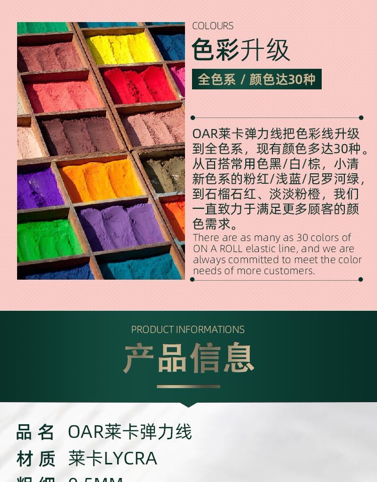 Crystal flat silk, elastic thread, cultural play beads, ox tendon beads, bracelet rope, rubber band bracelet rope, wear-resistant rope pic 7