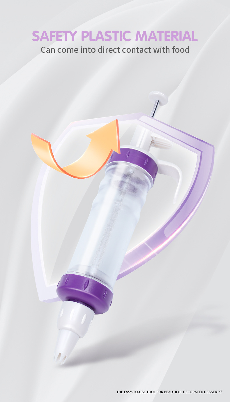 Amazon Home wholesale cookie gun, ABS multi-functional piping machine, baking set, and various styles of cream gun pic 3