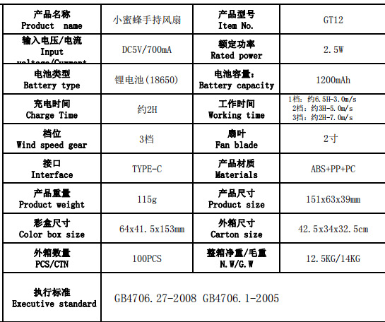 新款充电小风扇无刷手持户外登山便携式usb风扇电商现货跨境专供详情1
