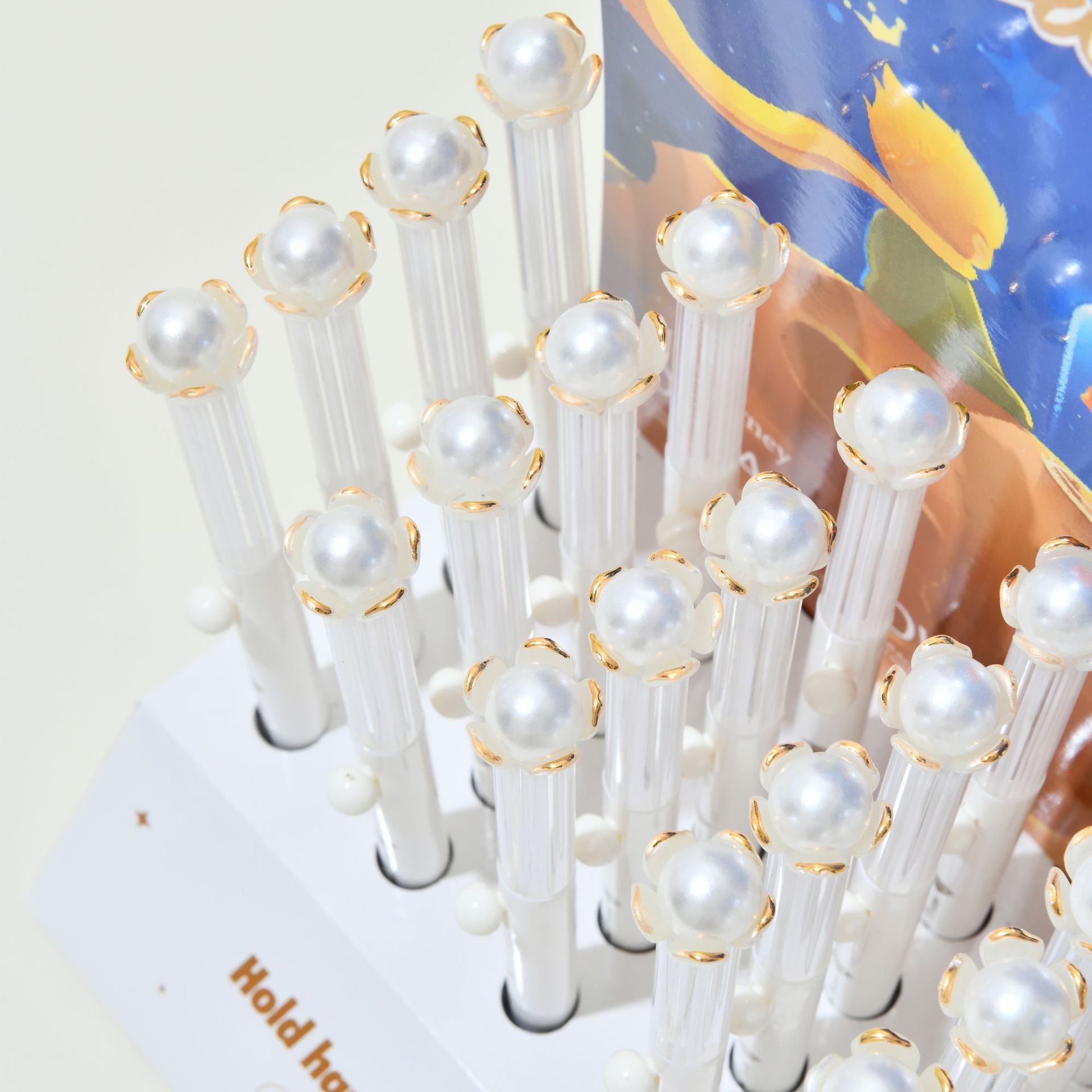 晨光可爱猫爪花朵卡通中性笔速干学生笔高颜值创意书写笔饰品配件散珠串珠详情5