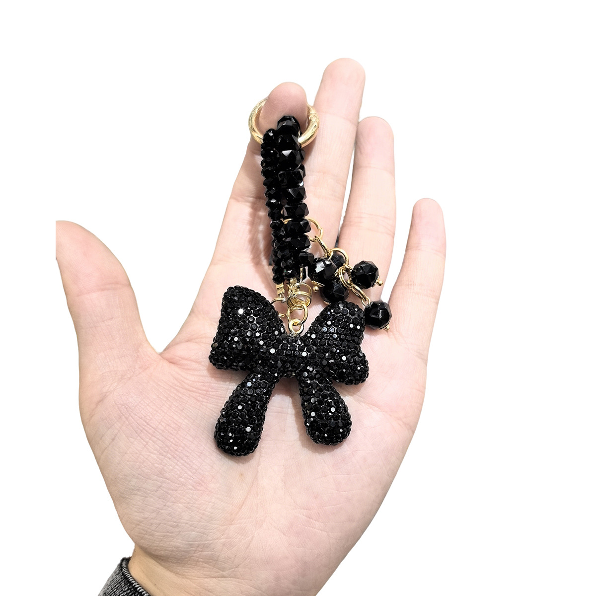 Red butterfly cartoon keychain pendant macaron flowing sand oil toy pic 3