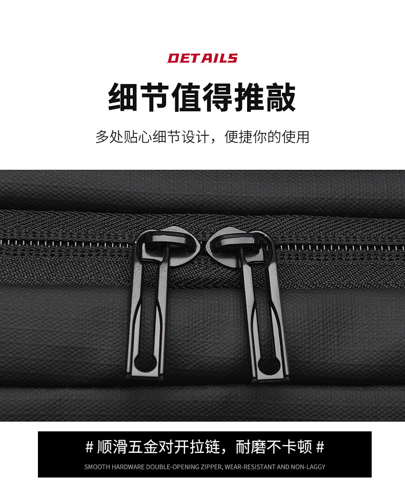 The new business backpack for men with a high-end feel, large-capacity water-resistant computer backpack, and multi-functional student backpacks are trendy pic 14