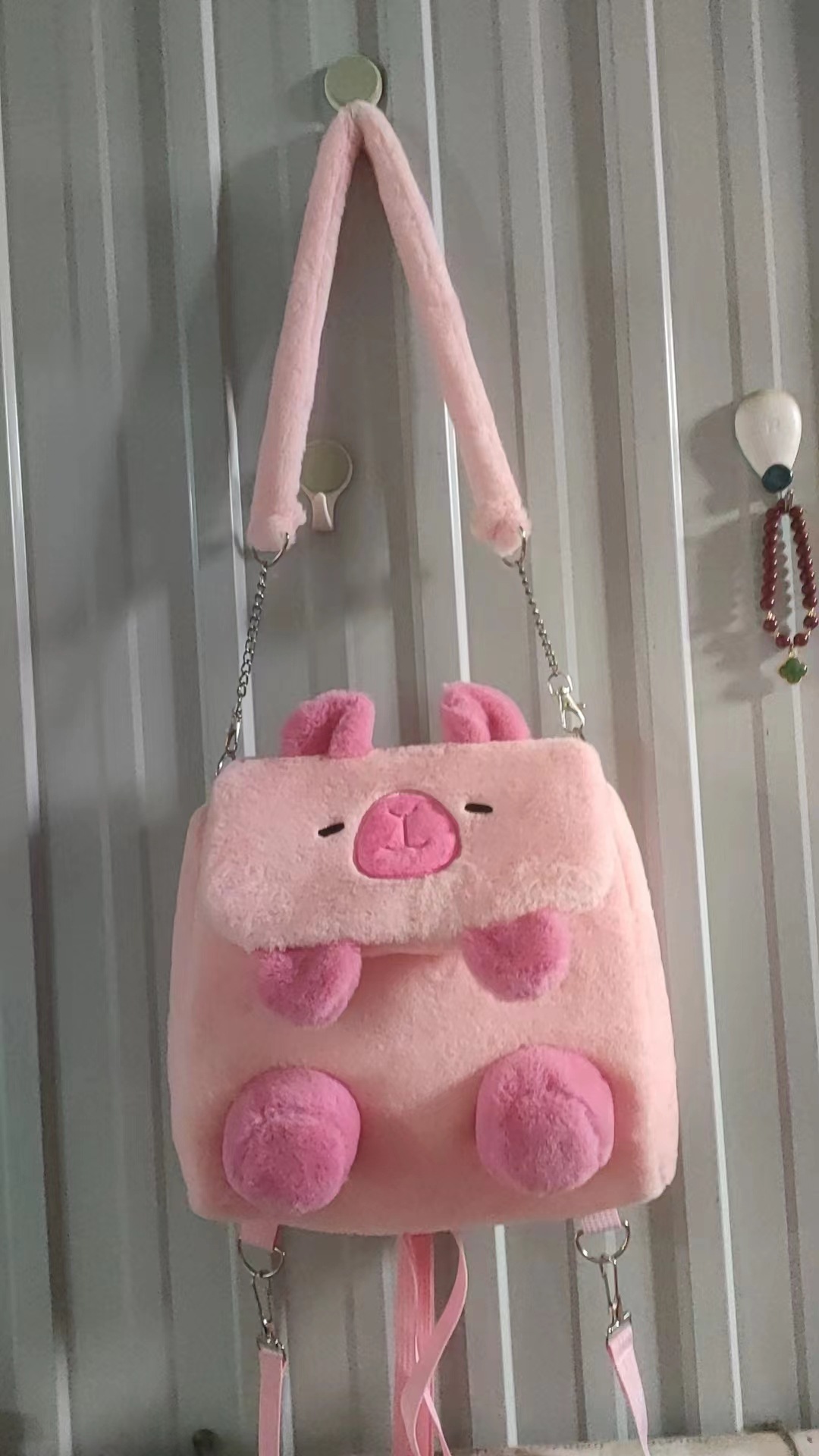 卡皮巴拉包包女款毛绒可爱百搭卡通水豚大学生斜挎包双肩包单肩包详情7