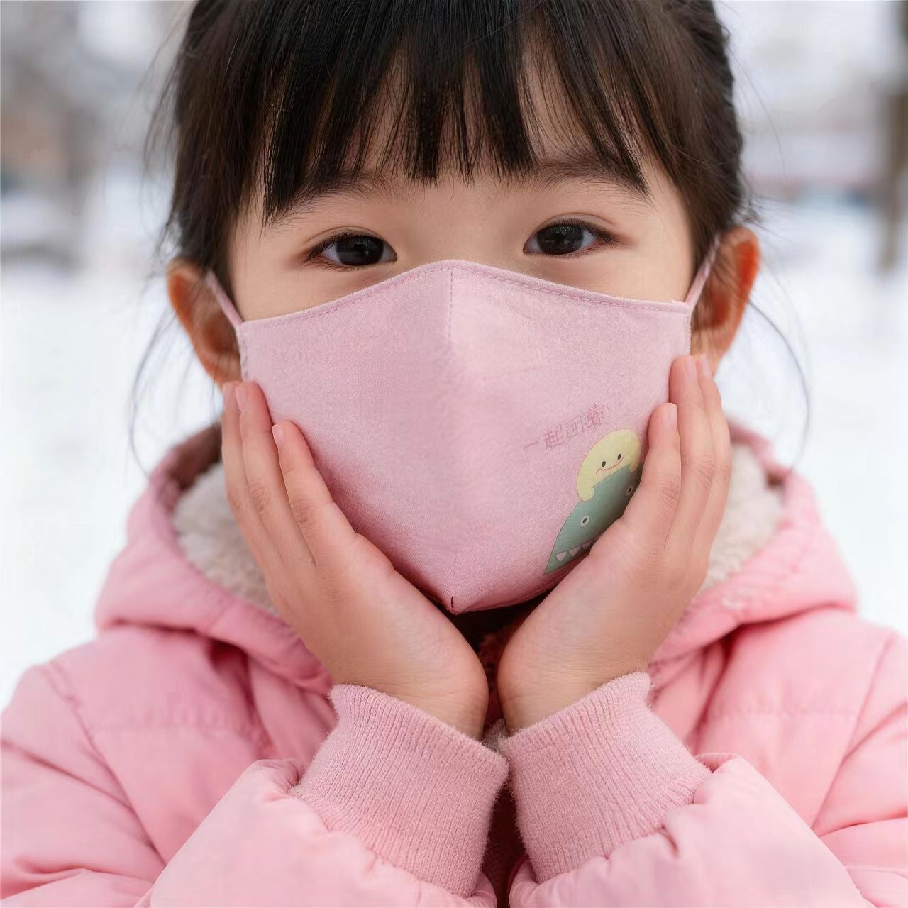 冬天儿童口罩纯棉保暖A级独立包装可水洗4-12岁可爱卡通布面罩详情14