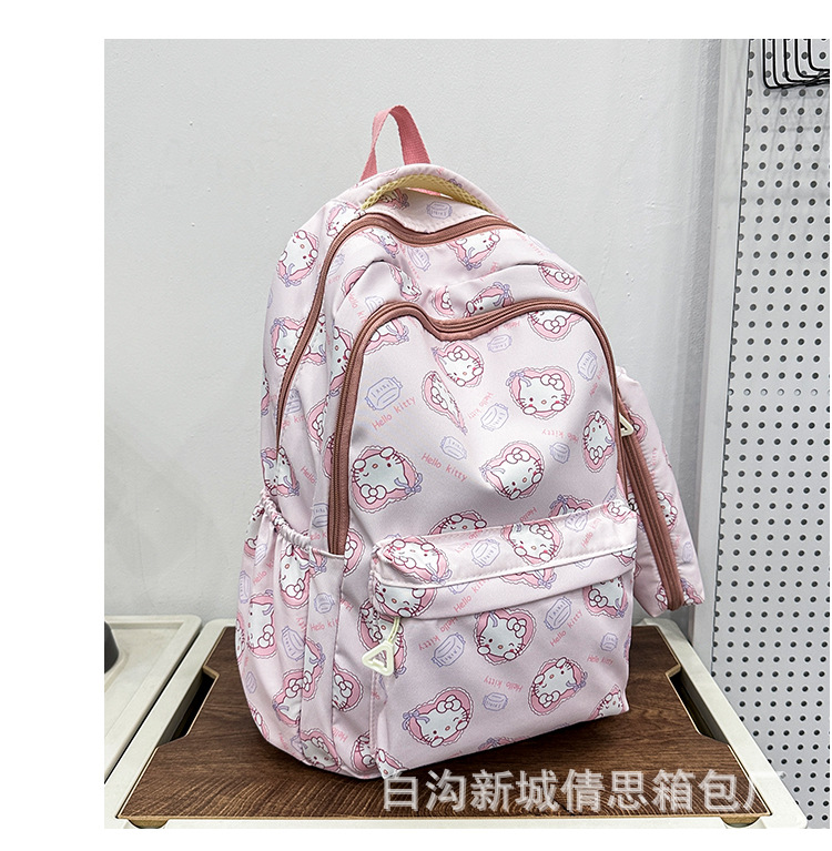 小学生护脊书包3-6年级儿童卡通印花书包大学女大容量耐脏双肩包详情37