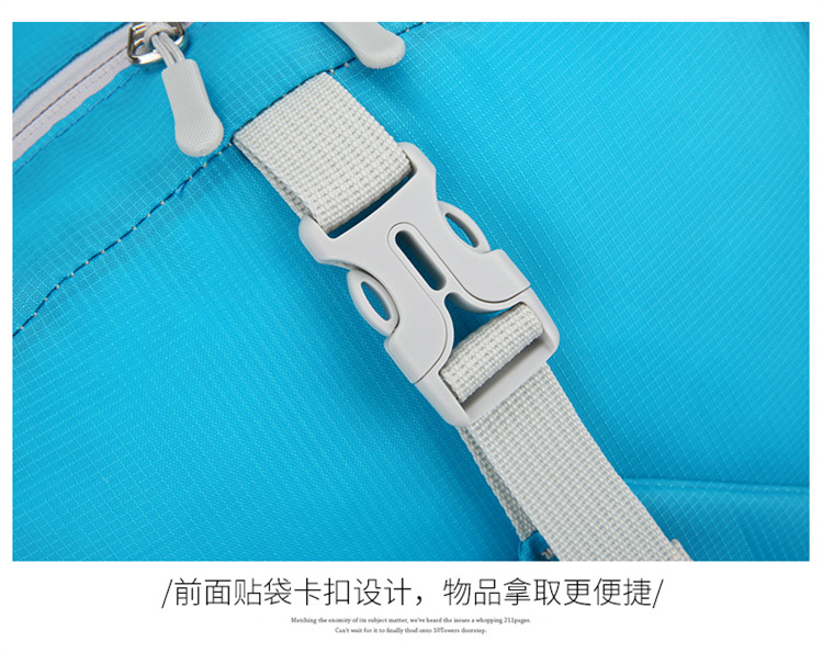 Wholesale of new cross-border outdoor folding bags with logo printing, hiking bags, water-resistant backpacks, and backpacks pic 37