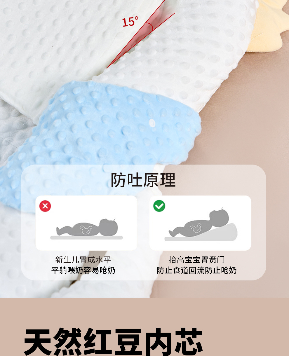 婴儿床中床新生儿防惊跳落地神器宝宝防吐奶安抚防压斜坡睡窝婴儿睡眠辅助用品详情10