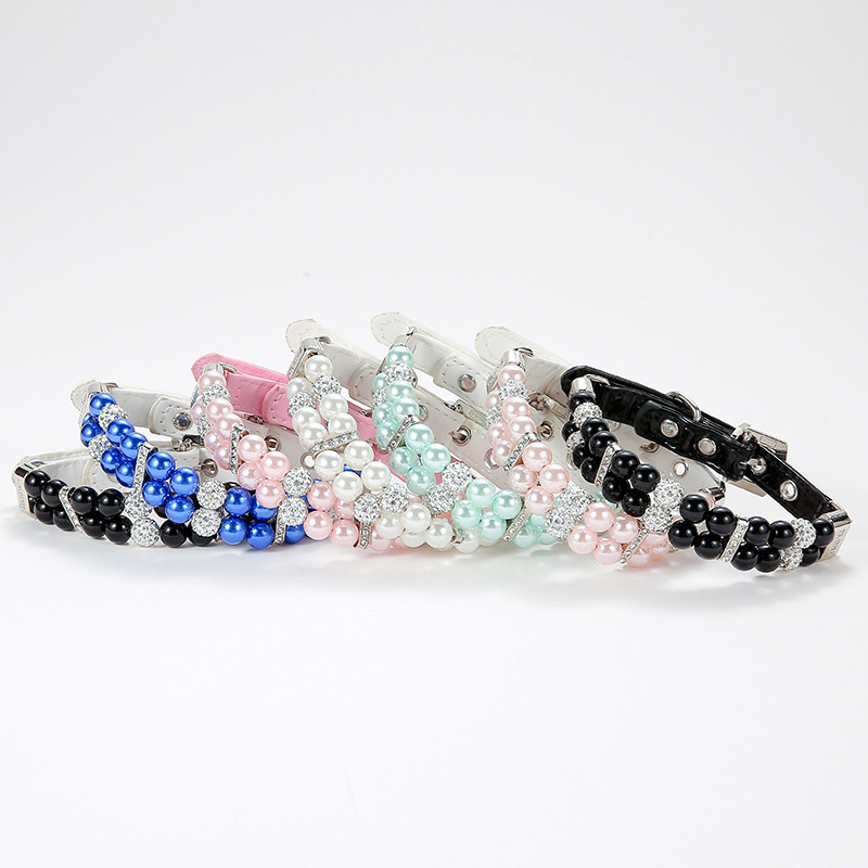 Wholesale of pet collars, drawstrings, neck rings, pearl cat necklaces, small and medium-sized dog rings, and neck rings pic 10