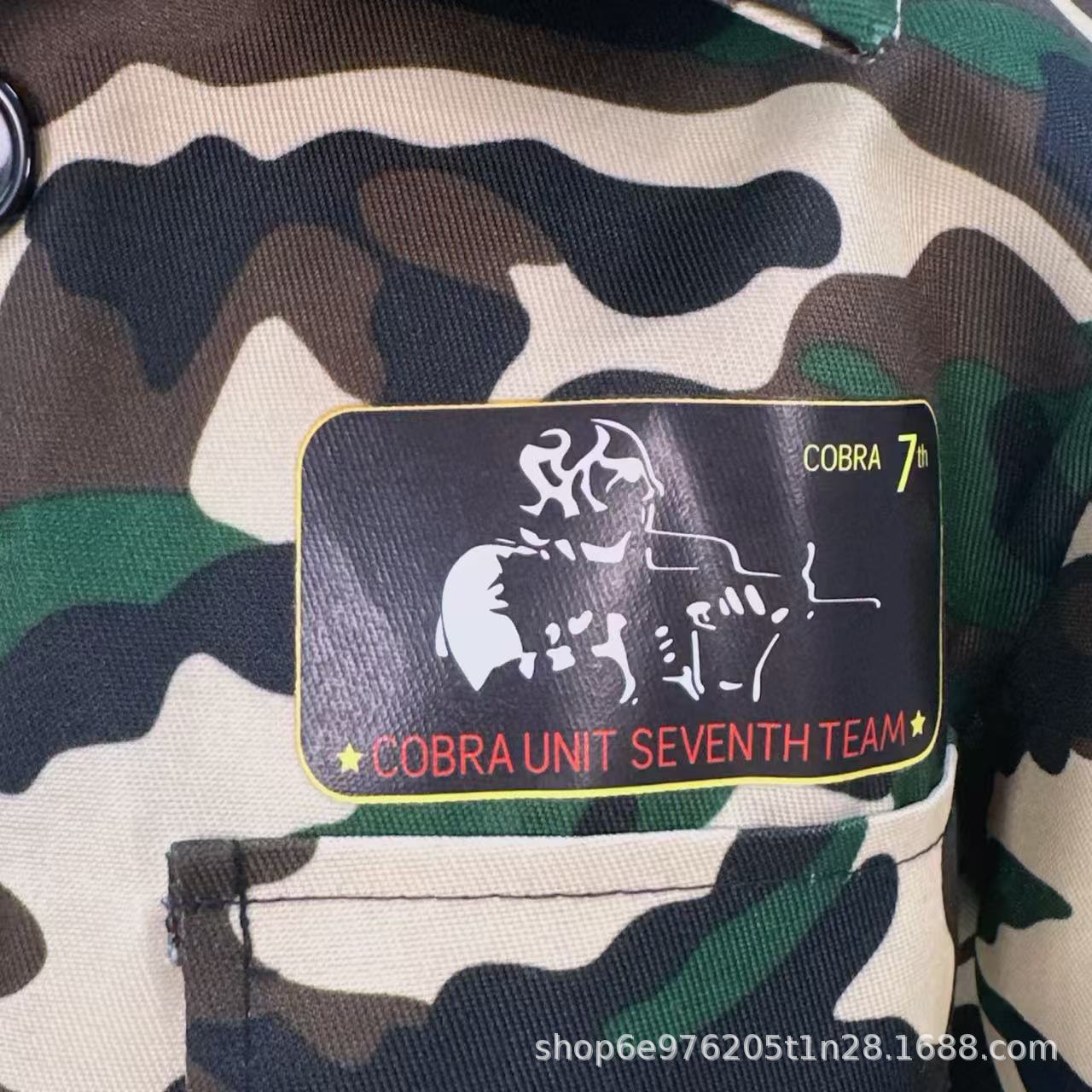 万圣节服装儿童军训舞台服装迷彩服特种兵派对角色扮演秋季长袖详情1