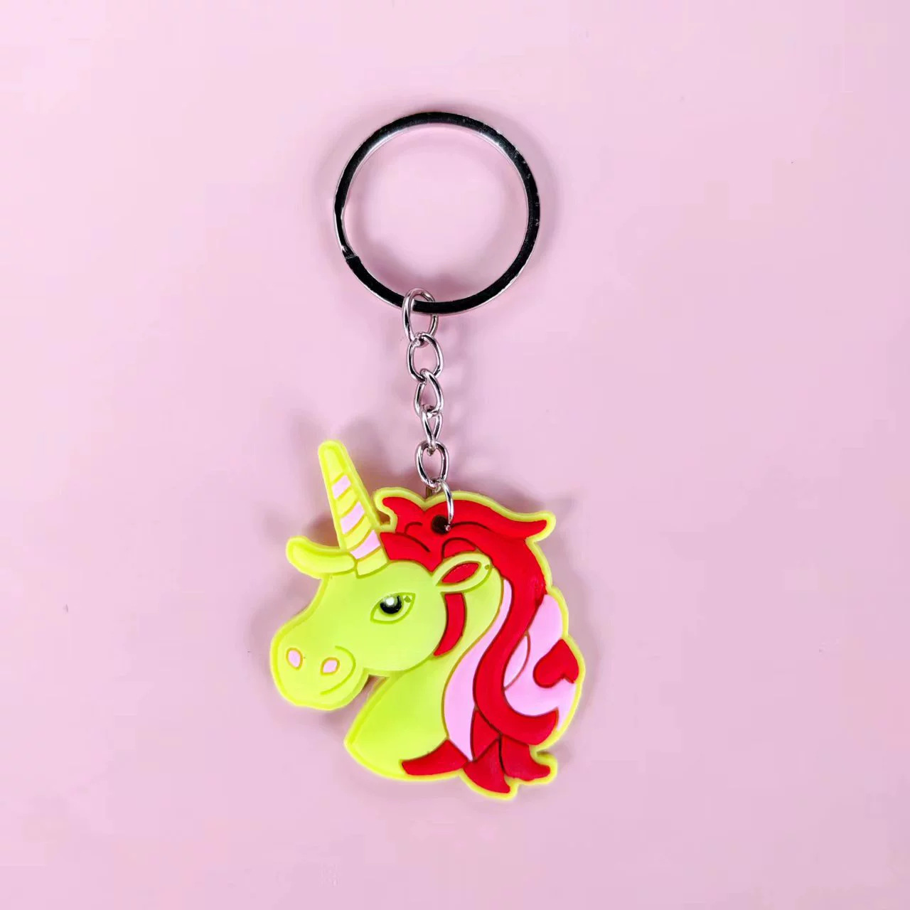 跨境新款亚马逊欧美独角兽钥匙扣派对礼品儿童饰品PVC软胶钥匙链详情20