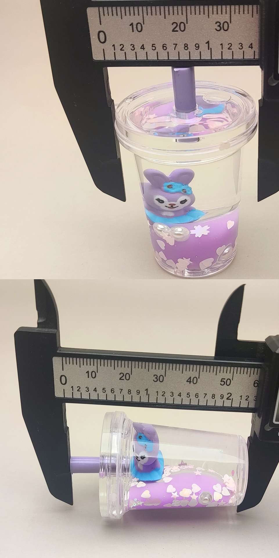 亚克力入油流沙瓶奶紫色星黛露系列钥匙扣汽车配饰DIY饰品详情10