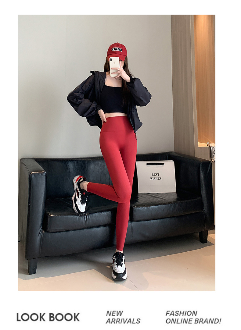 VV蜜桃白色鲨鱼裤女外穿春秋高高弹哑光打底裤高腰提臀瑜伽运动裤详情33