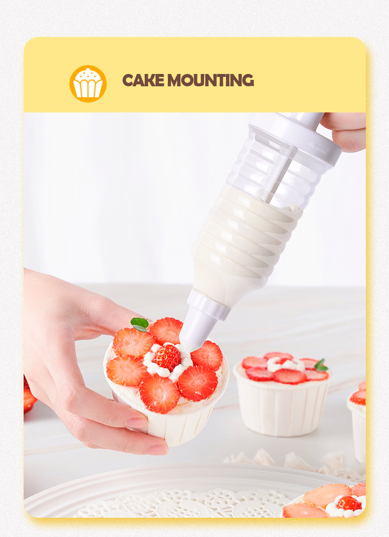 Cross-border Amazon home cookie gun, multi-functional piping machine, baking set, soybean cake maker, cream gun pic 11
