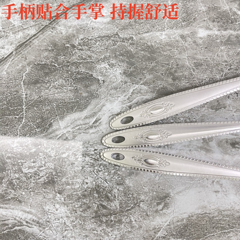 不锈钢7件套装厚薄可挂式厨房烹饪锅铲汤勺漏勺煎铲饭勺肉叉分菜详情10