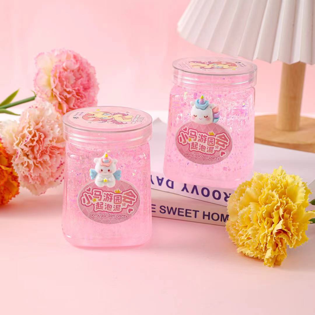 起泡胶炫彩女孩发泄减压抱抱奶 假 水 儿童小玩具拉伸性强史莱姆批发详情9