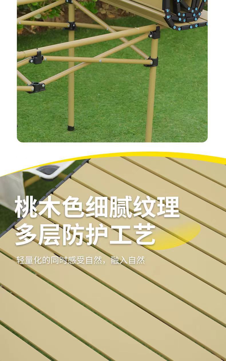 Wholesale outdoor folding tables, metal egg roll tables, portable camping picnic tables, street vending tables, camping barbecue, self-driving Tours pic 16