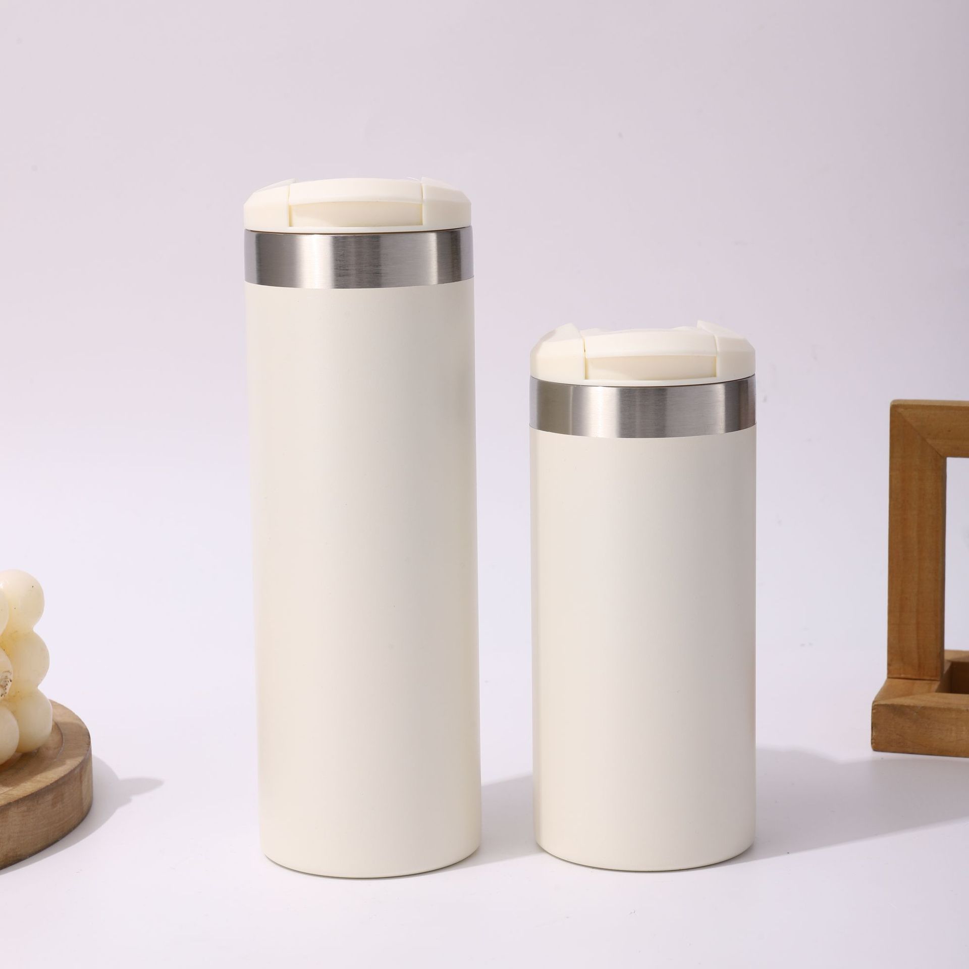 双层真空304不锈钢保温杯办公家用翻盖直身杯大容量纯色随手水杯详情15