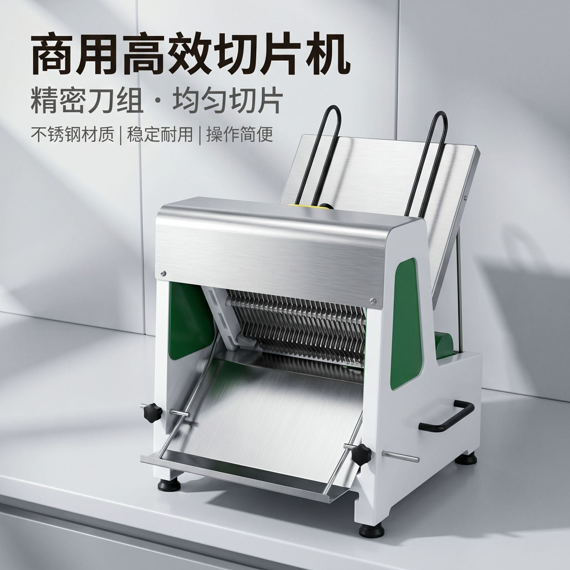 Commercial bread slicer, fully automatic toast slicer, hamburger uniform slicer equipment, specially designed for bakeries pic 4