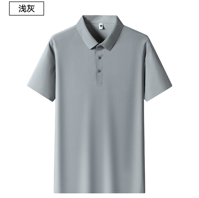 2025年新品上线夏季休闲商务薄款T恤衫上衣男士冰丝短袖POLO衫详情21