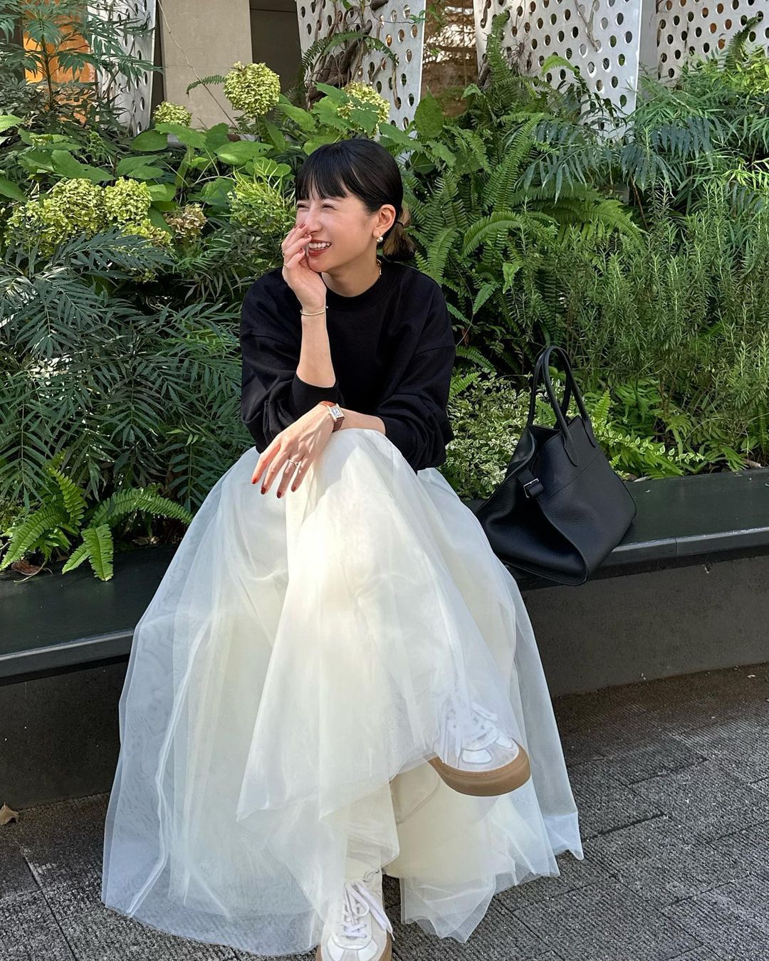 乾鹤春夏新款日系复古休闲网纱多层时髦半身裙休闲显瘦高腰长裙详情5