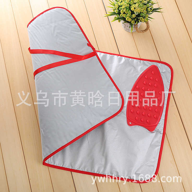 【 Chi Jia 】 All-cotton silver-coated high-temperature resistant ironing pad, foldable portable ironing pad pic 4