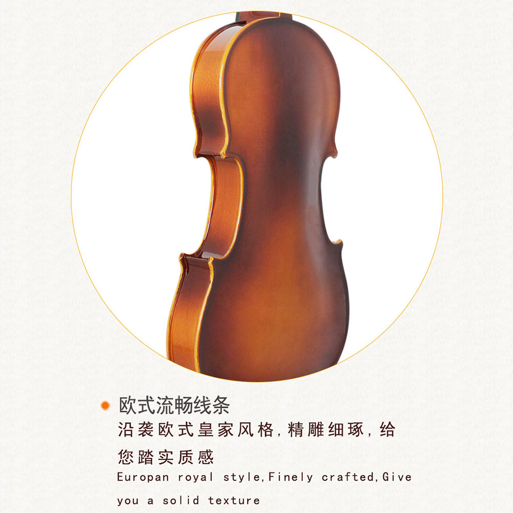 阿斯顿维拉小提琴云杉实木面板提琴乐器学生成人演奏提琴violin详情5