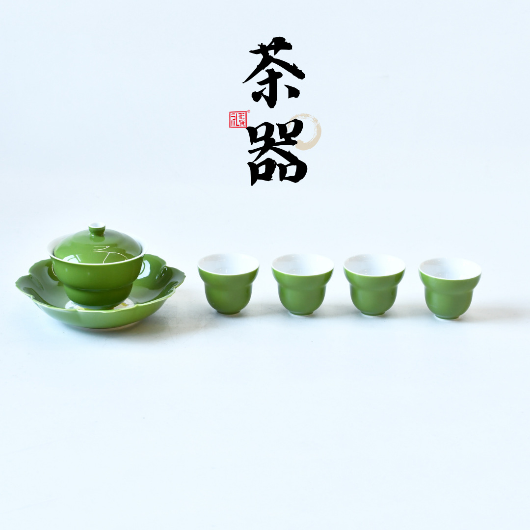 批发功夫茶具套装耐高温全套家用茶壶茶杯简约盖碗国潮风茶盘详情1