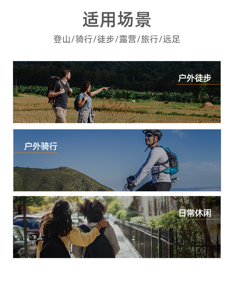 2023新款时尚个性户外折叠男女同款双肩包潮流运动登山大容量背包详情3