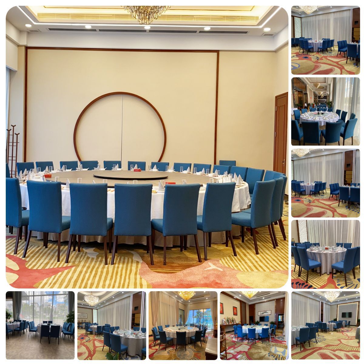 酒楼会所培训聚餐铝椅软包绒布五金可叠餐椅折叠椅宴会专用轻奢详情7