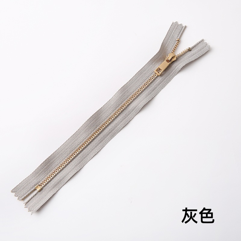 3号金属闭尾短拉链 DIY手工手袋专用多色防滑自锁拉链条 厂家批发详情7