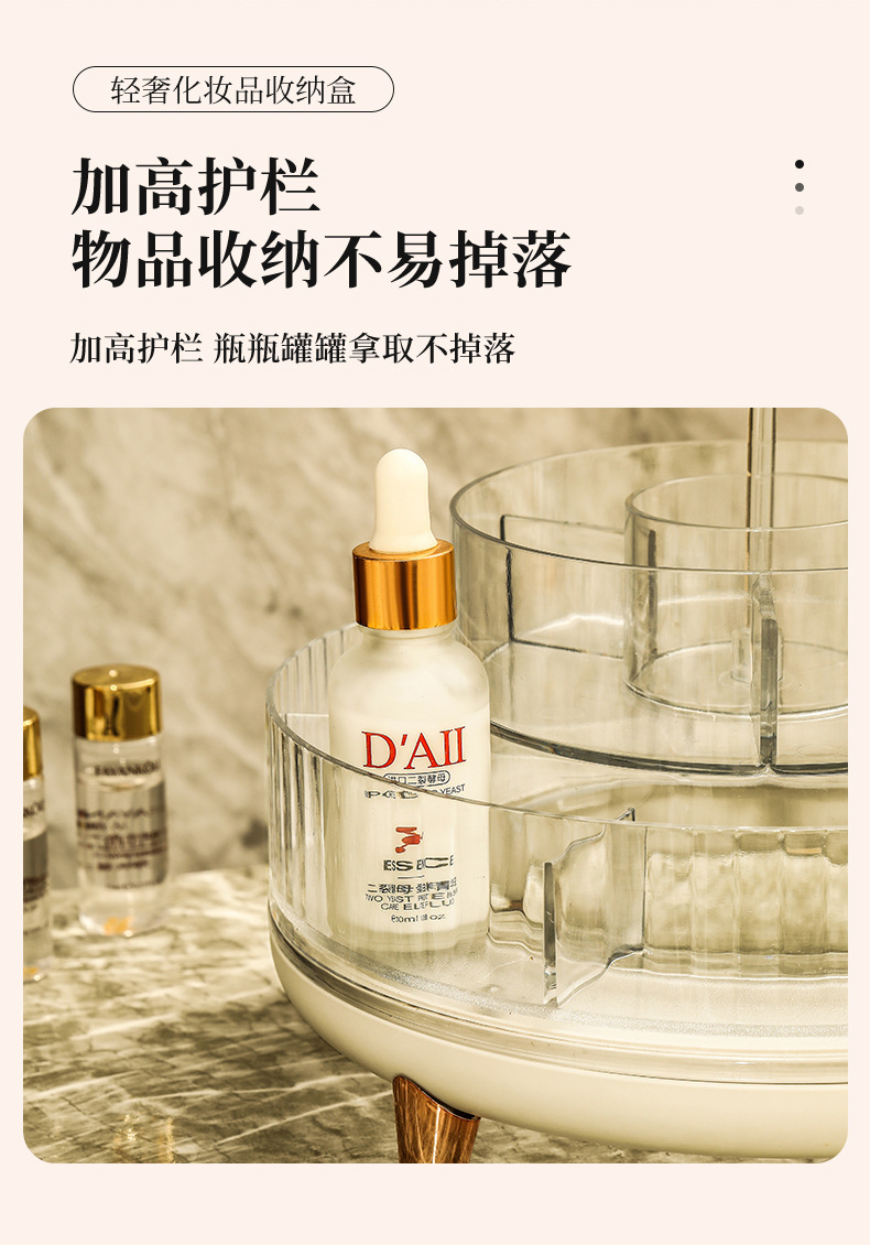 Lipstick storage box, desktop cosmetics, lipstick display stand, thickened transparent essence, eye cream and skin care product rack pic 21