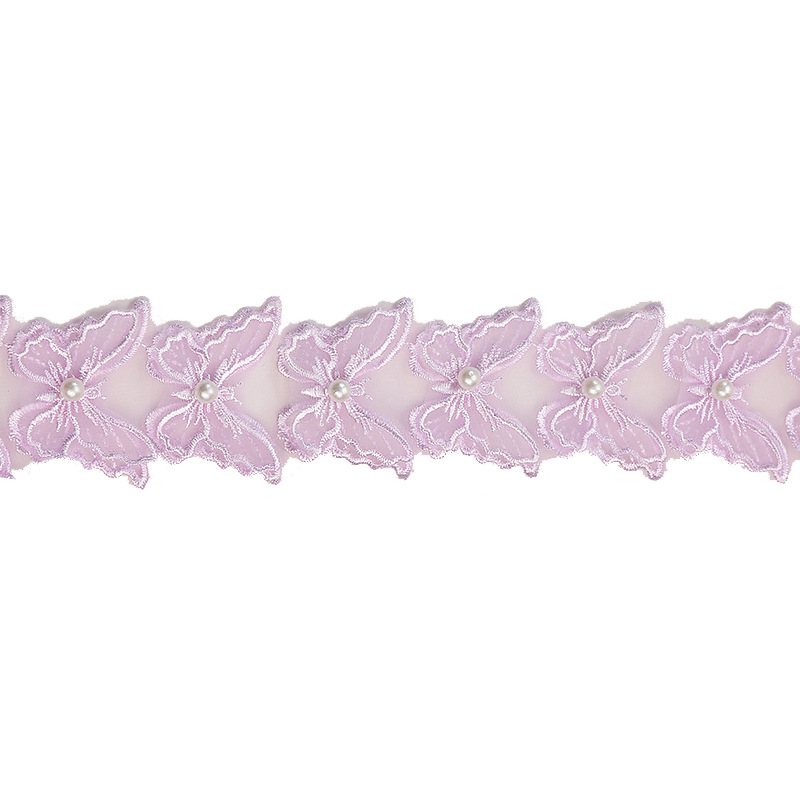 New product: 3.5x4.8CM multi-color three-dimensional double-layer butterfly polyester water-soluble lace DIY accessory decorative lace pic 23