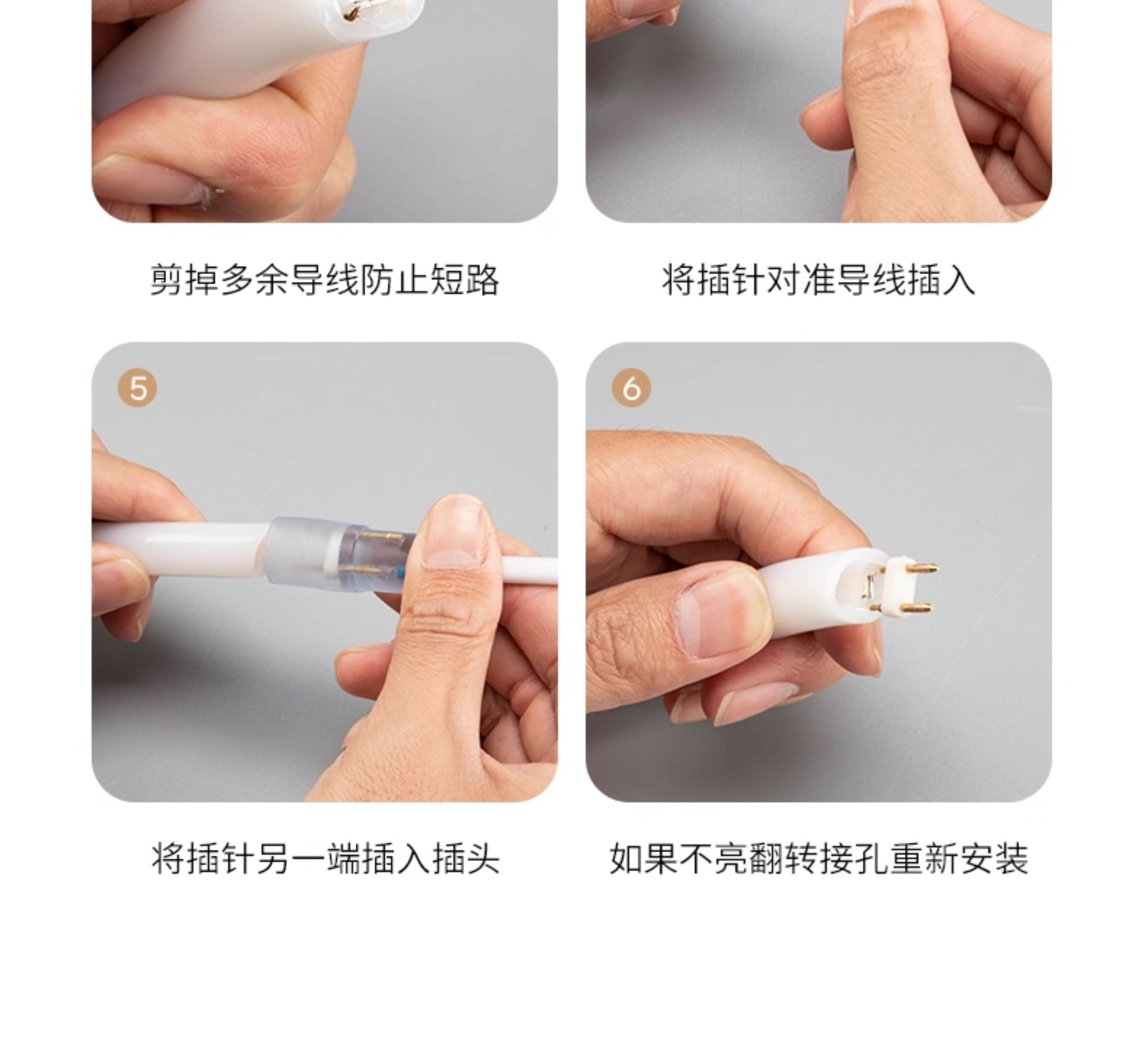 360-degree circular acrylic neon light strips for night light decoration pic 22