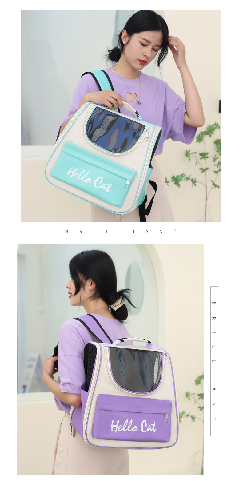 猫包外出便携宠物包大容量宠物太空舱携带猫狗箱子双肩猫咪外出包详情7