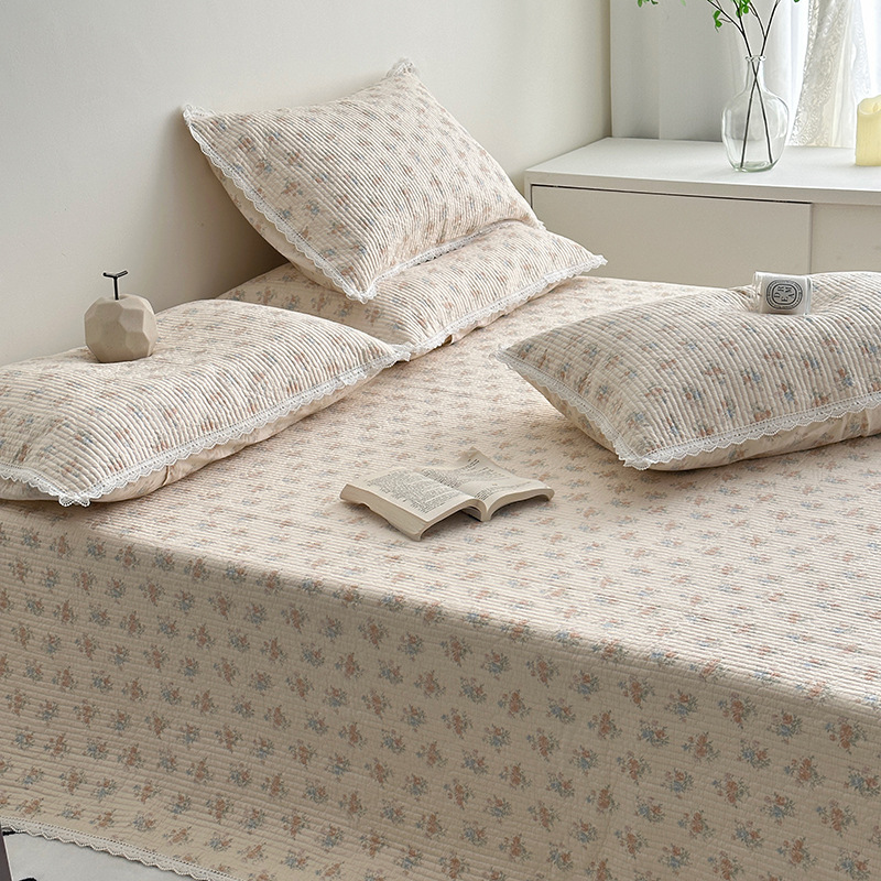 Lisa series, a three-piece set of all-cotton high-temperature sand-washed cotton bed cover, is skin-friendly, breathable and suitable for all seasons pic 49