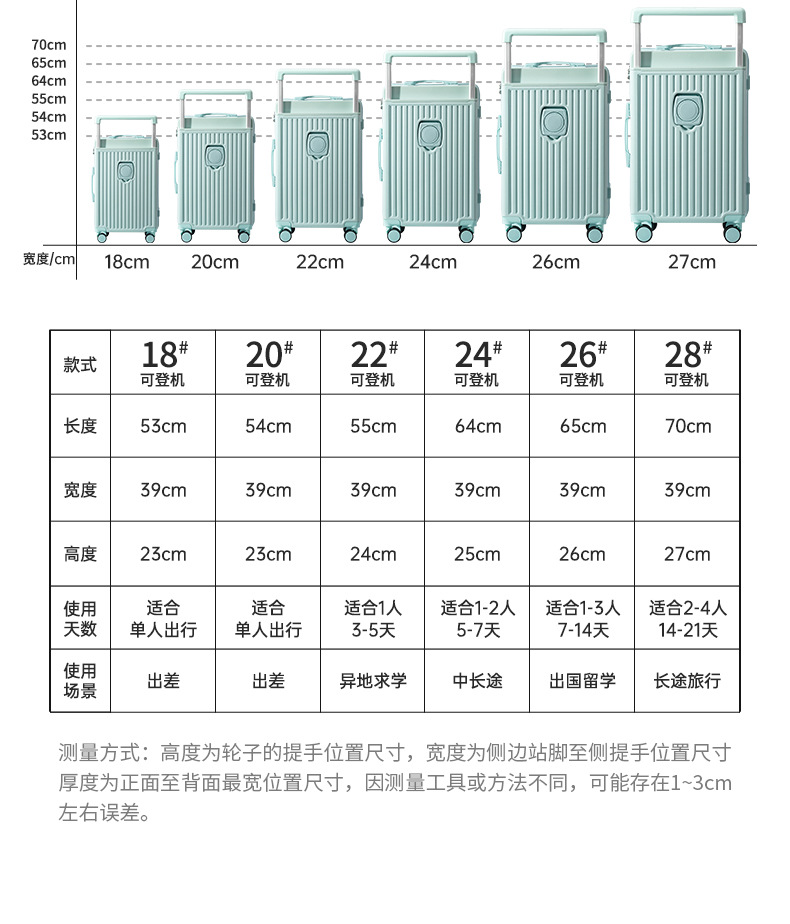 24新款宽拉杆箱行李箱女高级感大学生20寸静音26寸大容量小众宝藏详情3