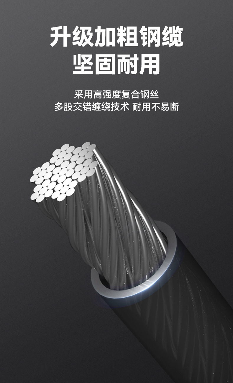 New bicycle lock, mountain road bike anti-theft thickened steel wire lock, electric bike steel cable key lock, cycling equipment pic 5