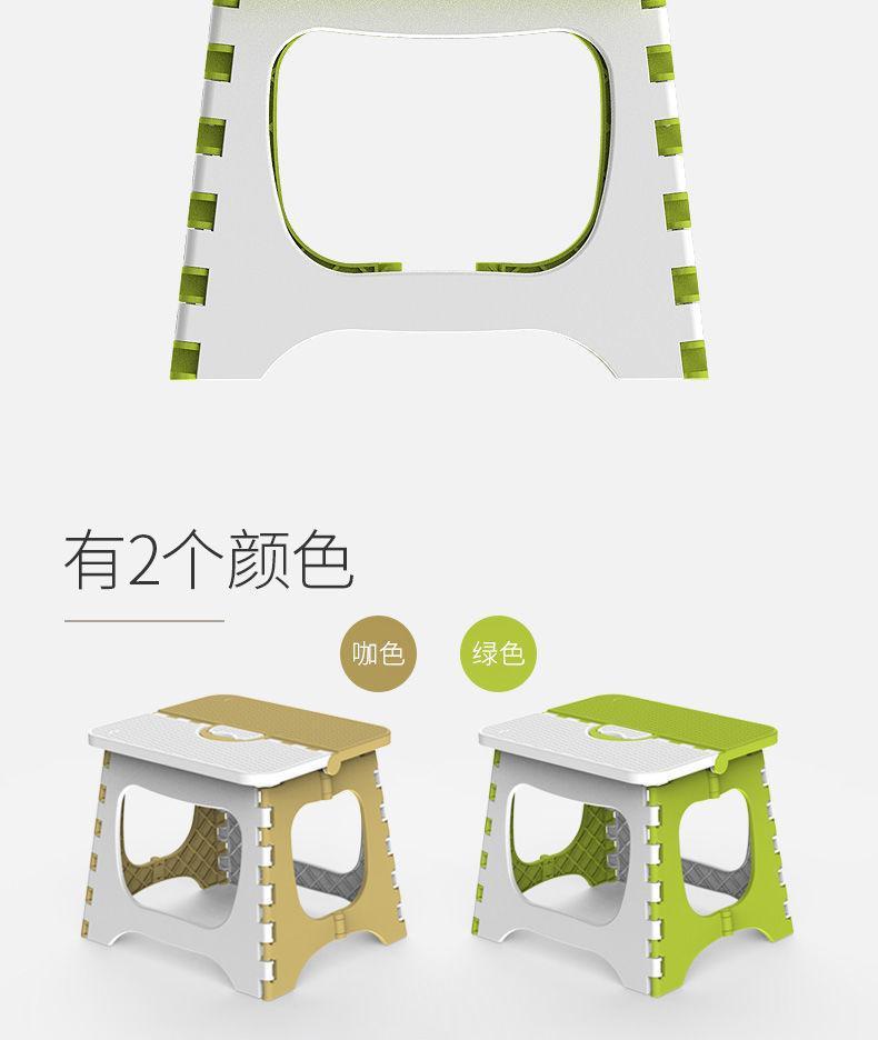 幼儿园塑料折叠凳户外便携钓鱼凳地摊手提小凳子家用收纳便携凳子详情3